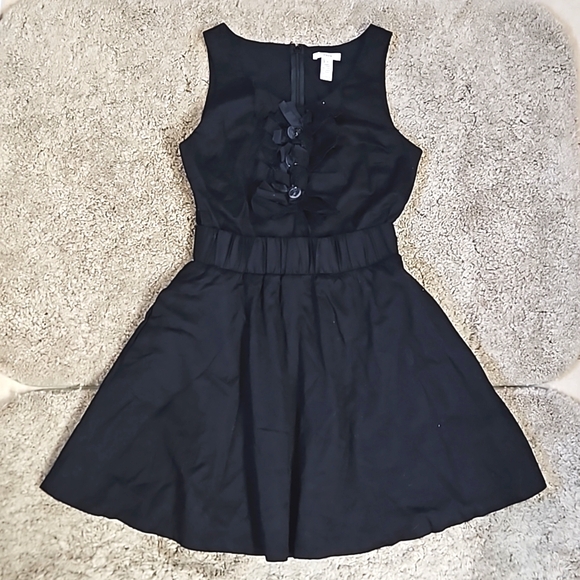 J. Crew Honore Black Ruffle Embellished Dress - Picture 5 of 8